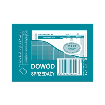 Dowód sprzedaży - Paragon A7 260-9